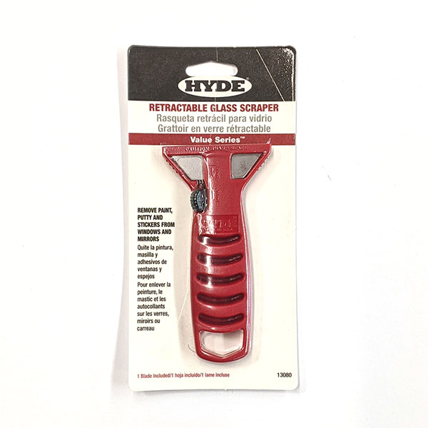 Hyde Retractable Glass Scraper